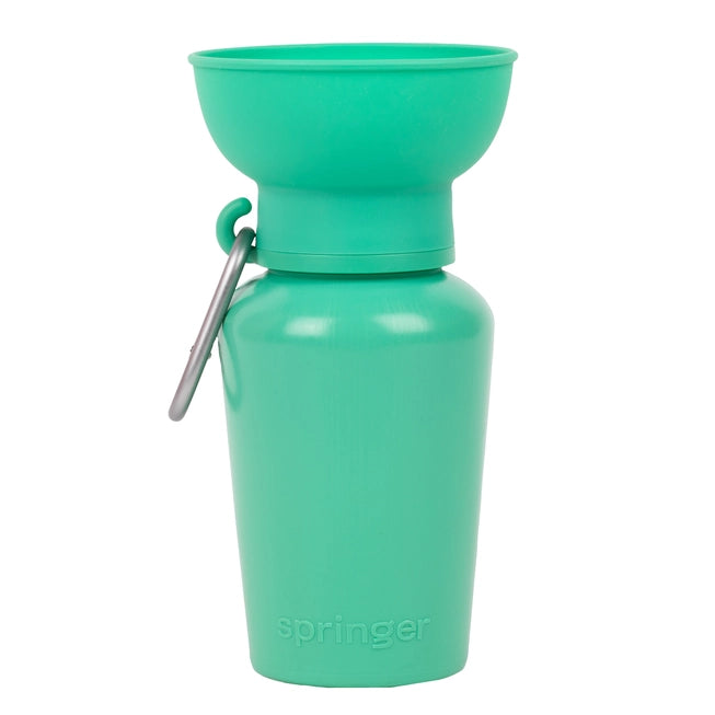 Springer Flip Travel Dog Water Bottle - Green - The Dog Shop