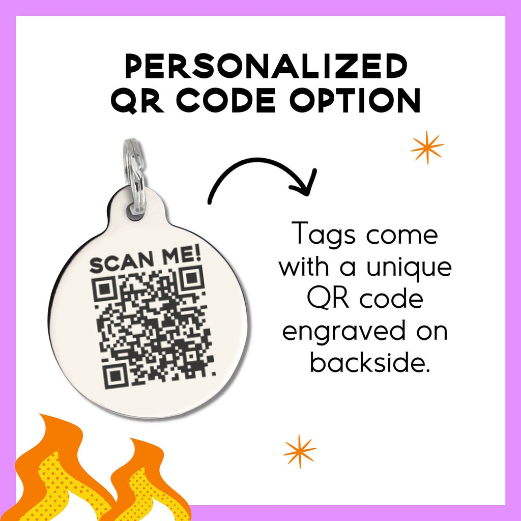 Pet ID QR Tag - Invader Of Personal Space - The Dog Shop