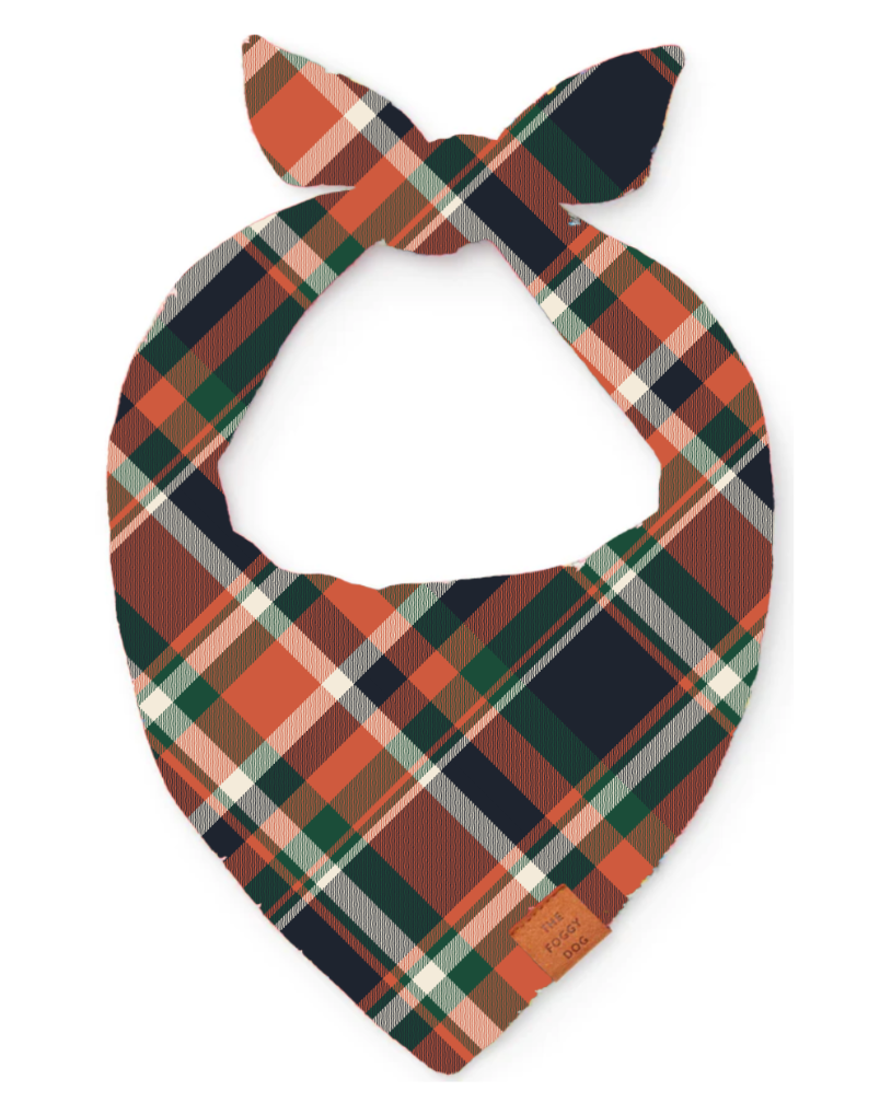 The Foggy Dog Bandana - Dakota Plaid Flannel - The Dog Shop