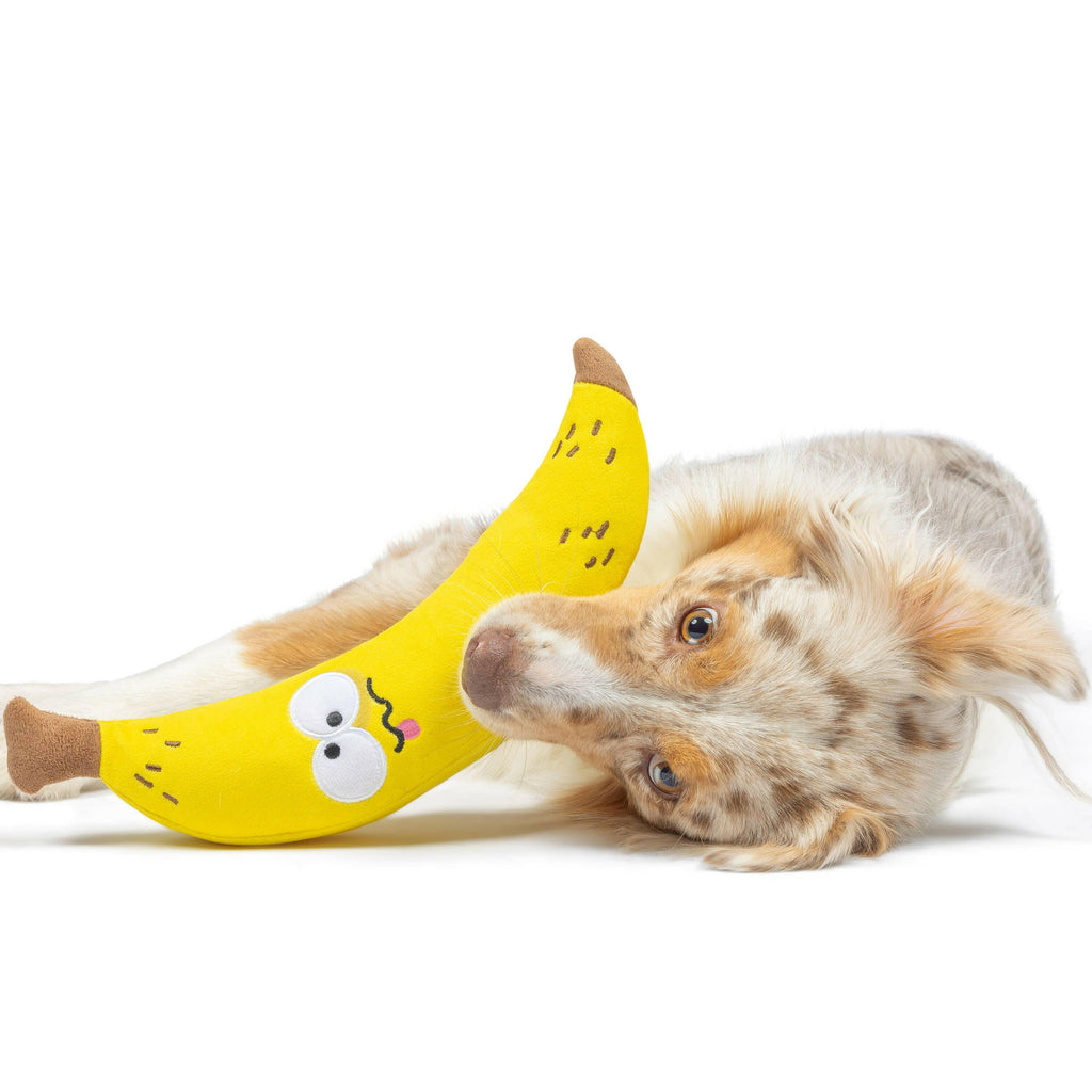 Bruiser Banana Dog Toy - The Dog Shop