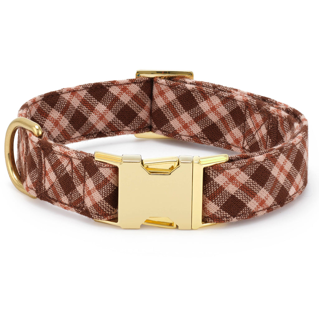 Heather Taylor Home x TFD Hudson Plaid Dog Collar: XS - The Dog Shop