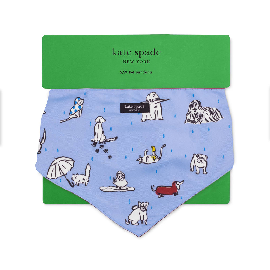 kate spade Dog Bandana - Raining Cats and Dogs - The Dog Shop