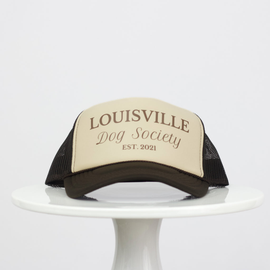 Louisville Dog Society Trucker Hat - Brown & Tan - The Dog Shop