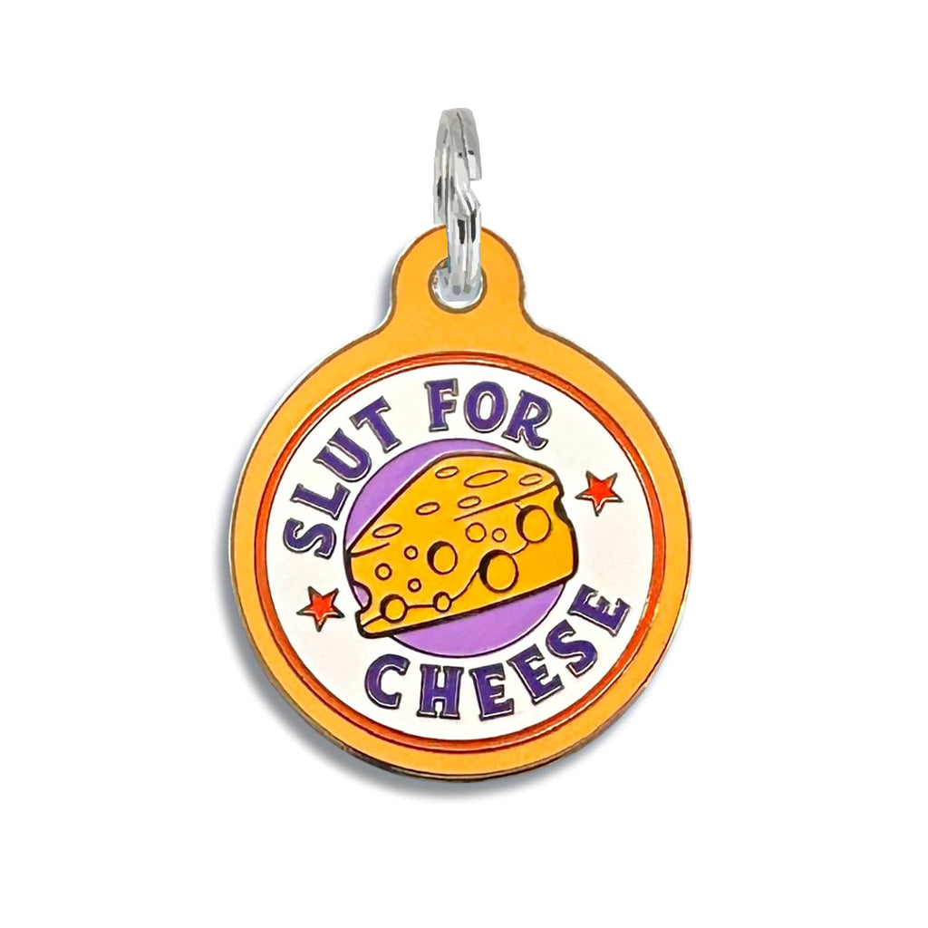 Pet ID Tag - Slut for Cheese - The Dog Shop