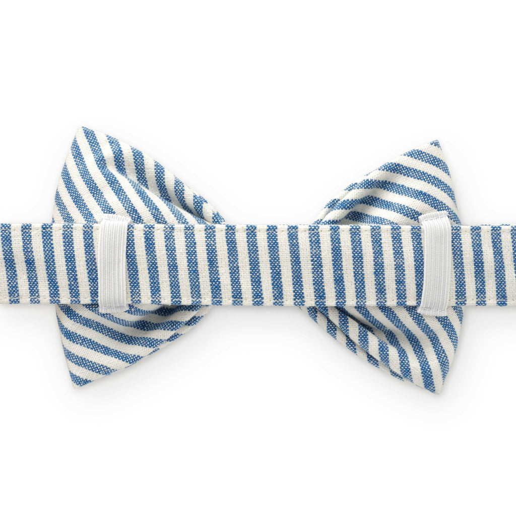 The Foggy Dog Bow Tie - Lake Blue Stripe - The Dog Shop