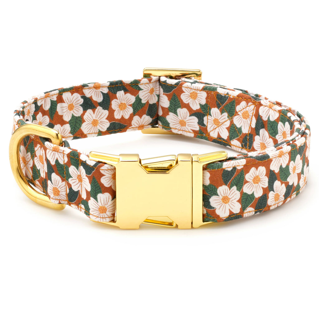 The Foggy Dog Collar - Chestnut Rose - The Dog Shop