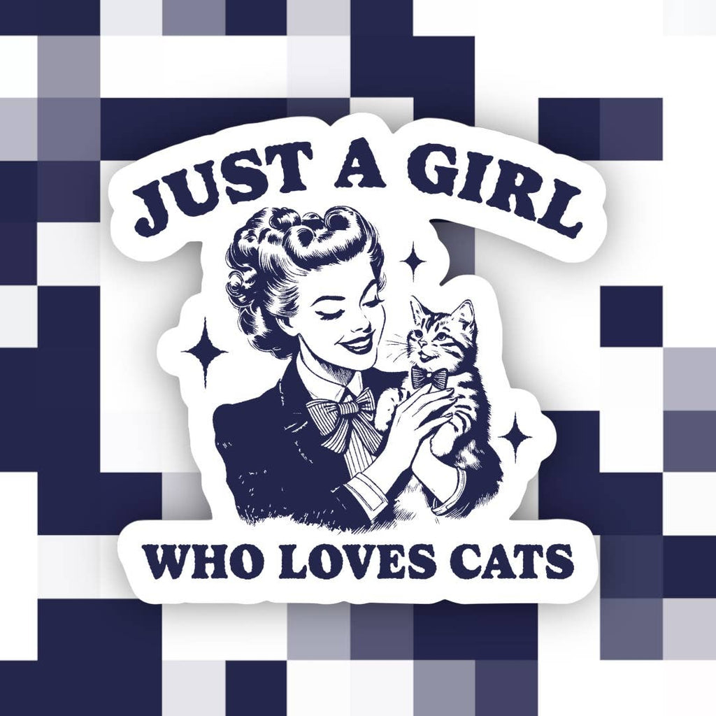 Just a Girl Who Loves Cats Sticker - The Dog Shop