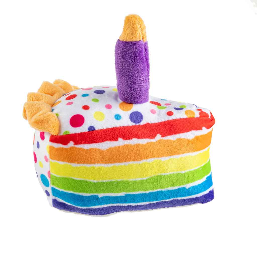Birthday Cake Slice Squeaker Dog Toy - The Dog Shop