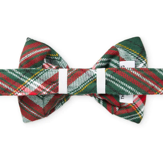 The Foggy Dog Bow Tie - Holly Jolly Plaid Flannel - The Dog Shop