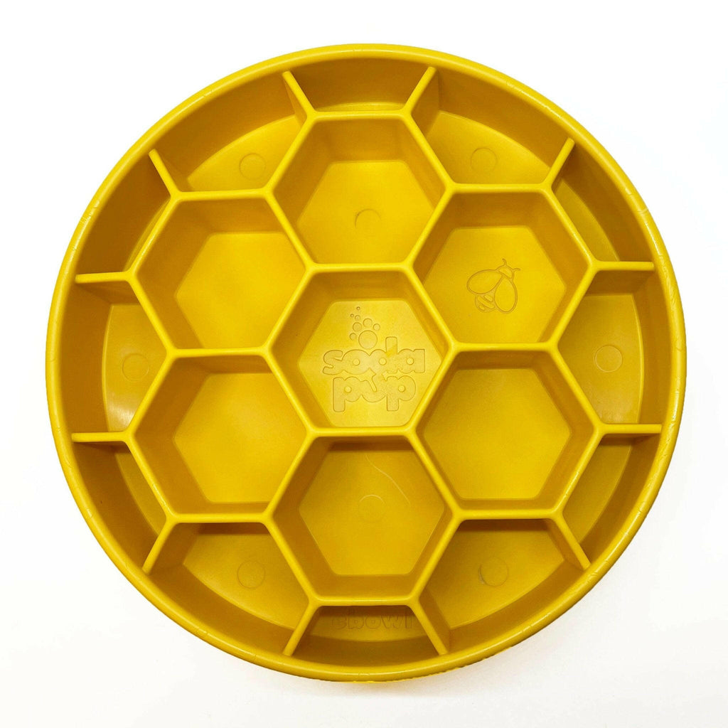 Enrichment Slow Feeder Bowl - Honeycomb - The Dog Shop